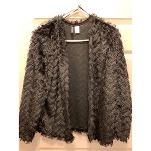 Black Fringe Cardigan
